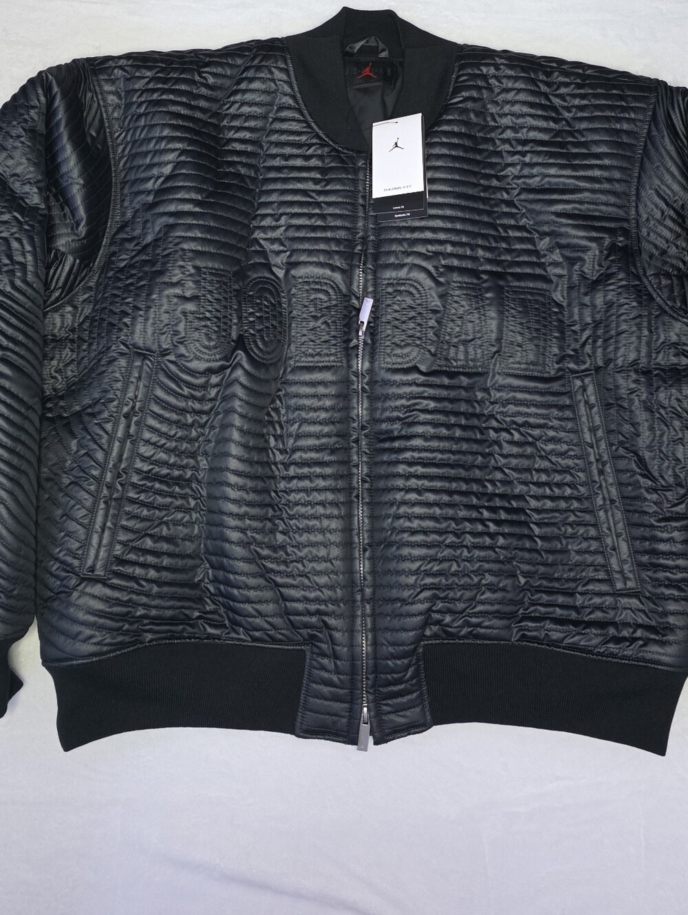 Nike Air Jordan Flight Black Quilted Bomber Jacket Men’s XL NWT